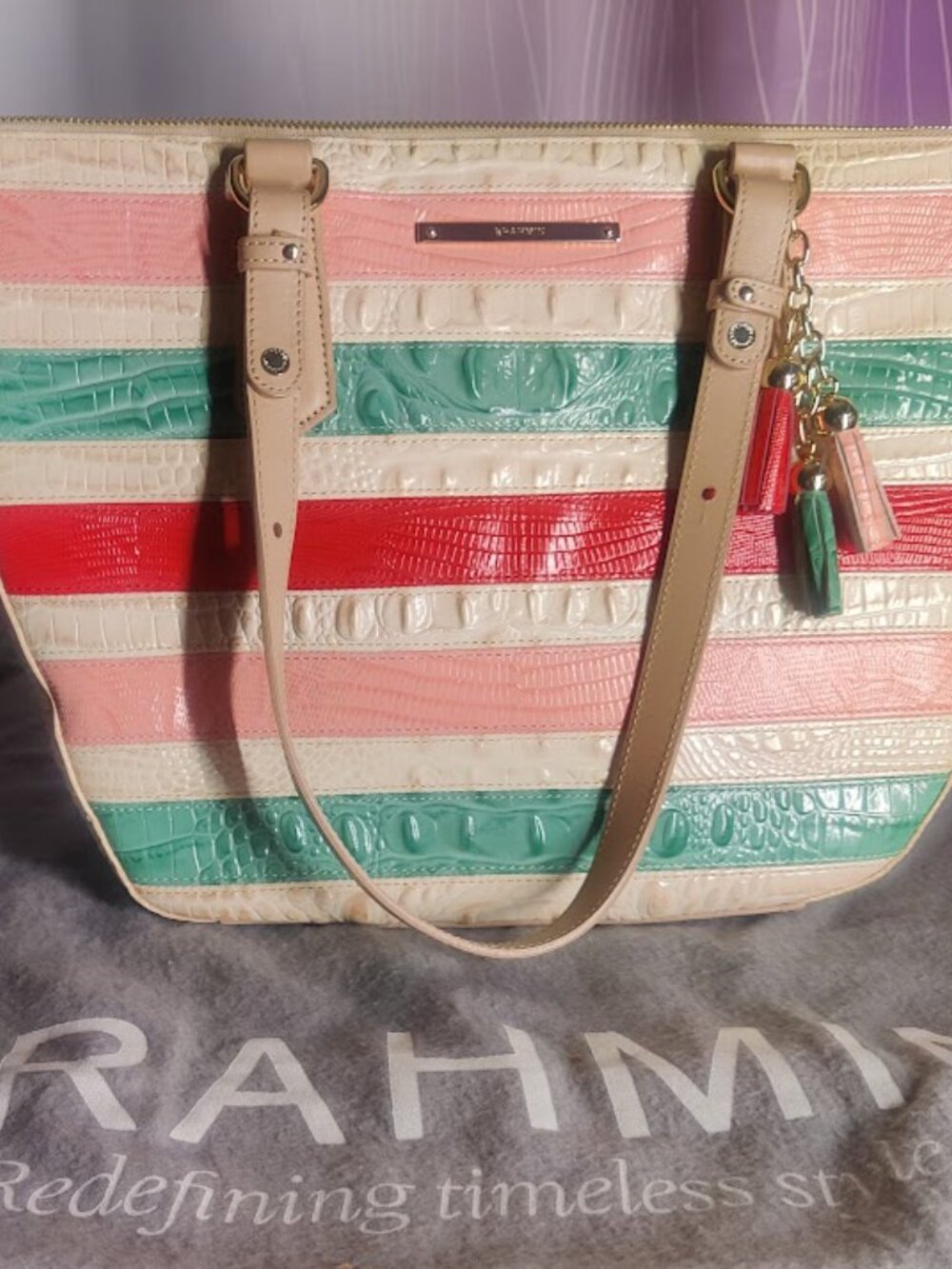 Brahmin Willa Carryall Sunglow Cayo Coco (Large) - Picture 4 of 9